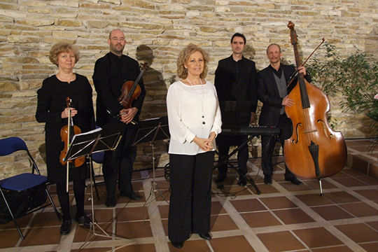 Virginia con Grupo Elegia en una Boda. Zaragoza Musicos de Zaragoza para conciertos, bodas y todo tipo de eventos. www.elegia.es Tel.679 590 436