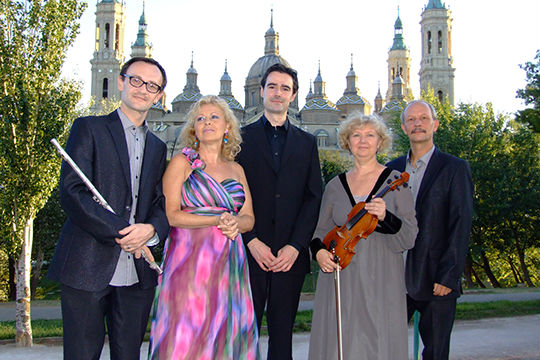 Grupo Elegia con Virginia Talayero - soprano, Basilica del Pilar.Zaragoza Musicos de Zaragoza para conciertos, bodas y todo tipo de eventos. www.elegia.es Tel.679 590 436